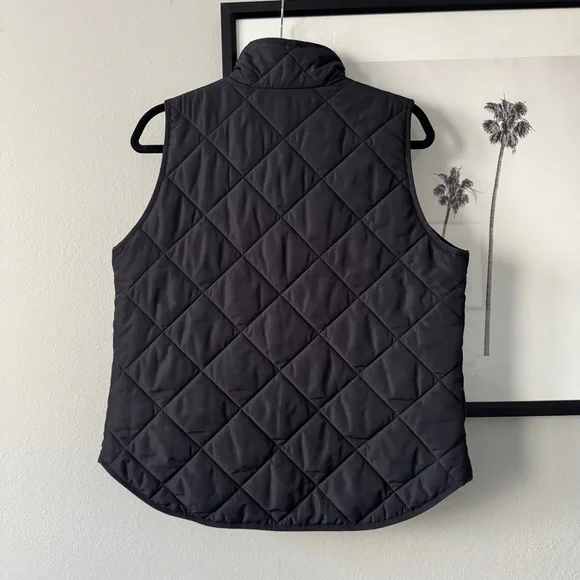 J. Crew | EUC Mercantile Quilted Puffer Vest in Black Size Medium - Picture 7 of 10